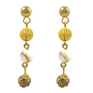 گوشواره طلا 18 عیار زنانه مانچو مدل efg008 Mancho EFG008 18 k Gold Earing For Woman
