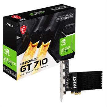 کارت گرافیک ام اس آی  مدل  GeForce GT 710 2GD3H 4HDMI 2GB GDDR3