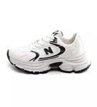 کفش اسپرت New Balance زنانه سفید مشکی لژ دار بندی 45908