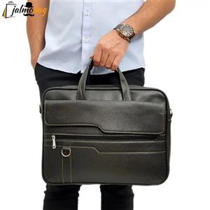 کیف اداری چرمی حلقه‌دار کشیده مردانه کد ۶۰۲۰