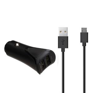 شارژر فندکی موکسوم مدل KC-12 به همراه کابل تبدیل MicroUSB 