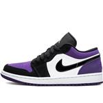 کتونی زنانه مردانه نایک ایرجردن1 بدون ساق کورت پرپل بنفش Nike Air Jordan 1 Low ''Court Purple'' sneakers