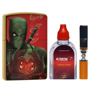 ست هدیه فندک مدل Deadpool A416 Deadpool A416 Lighter Gift Pack