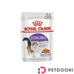 پوچ گربه عقیم شده ژله ای رویال کنین Royal Canin Pouch Sterilised in Jelly وزن 85 گرم