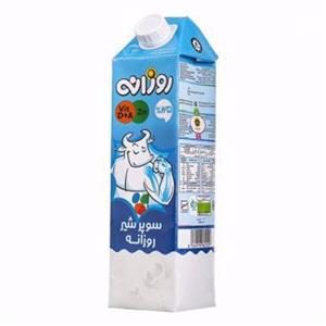 سوپر شیر پر چرب روزانه حجم 1 لیتر Rouzaneh High Fat Milk 1 Lit