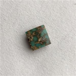 فیروزه طبیعی سبز تراش مربع نیشابوری