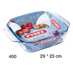 تابه های مربع پیرکس فرانسه برند PYREX کد 400 سایز 23*29