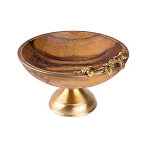 میوه خوری پایه دار گلدکیش مدل گلدن بلاسم سایز بزرگ کد GK829411-1 