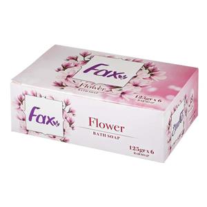 صابون فاکس مدل Flower بسته 6 عددی Fax Flower Soap Pack Of 6