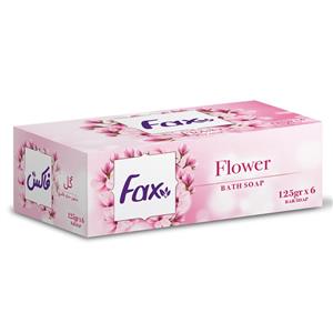 صابون فاکس مدل Flower بسته 6 عددی Fax Soap Pack Of 
