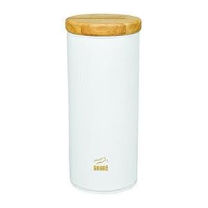 قوطی ماکارانی سفید درب بامبو  بهازکالا کد 3621