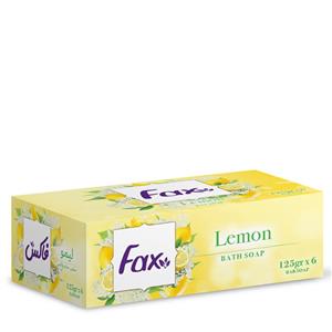 صابون فاکس مدل Lemon بسته 6 عددی Fax Lemon Soap Pack Of 6