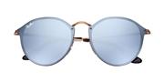 عینک آفتابی RayBan 3574N Blaze Round Bronze Copper Violet Mirror