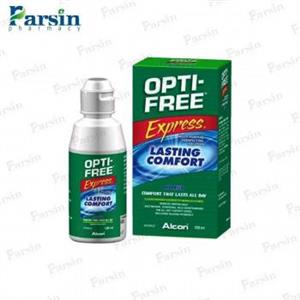 محلول شست و شوی لنز اپتی فری مدل Opti Free Express حجم 120 میلی لیتر 