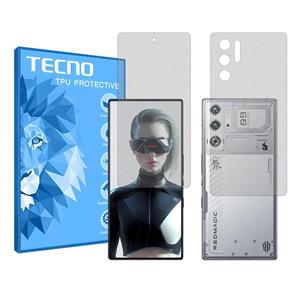 گلس صفحه نمایش و پشت گوشی زد تی ای nubia Red Magic 9S Pro مدل هیدروژلی مات برند تکنو کد SS