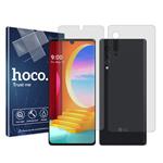 گلس صفحه نمایش و پشت گوشی ال جی Velvet 5G مدل هیدروژلی شفاف برند هوکو کد SS