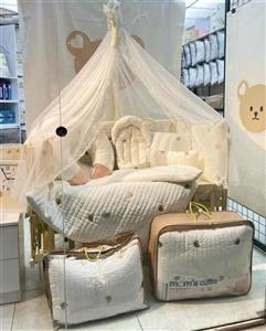 سرویس خواب روتختی ۷تیکه برند مامز کیوتی طرح تدی کد908