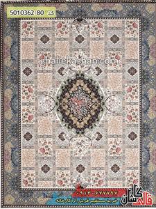 فرش 1200 شانه طرح ماریانا زمینه کرم گل برجسته کاشان