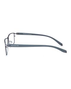 ​عینک طبی مستطیلی نقره‌ای 