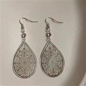گوشواره توری اشک مشکی