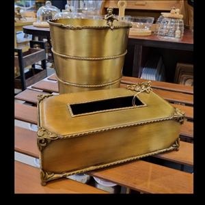 ست سطل و کاور دستمال کاغذی طرح فرشته کد 834267