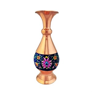 گلدان مس و پرداز 16 سانتی کد 285
