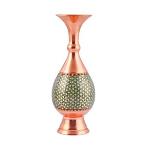 گلدان مس و خاتم 25 سانتی کد 279