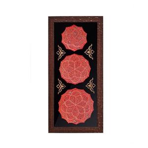 تابلو میناکاری قرمز سه تیکه کد 207 