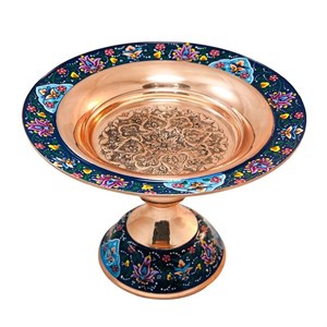 شیرینی خوری مس و پرداز 20 سانتی کد 282 