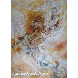 تابلو نگارگری ستیز اثر استاد اسماعیل زاده کد 16261