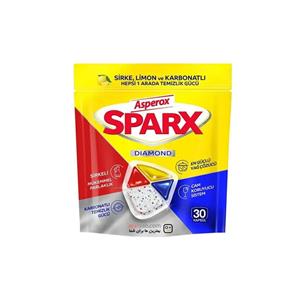 قرص ماشین ظرفشویی 30 عددی اسپروکس Asperox مدل Sparx Diamond 