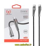 کابل شارژ USB-C به USB-C یوشیتا YOSHITA سوپرفست 60W مدل YC-002 طول 1 متر