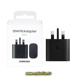 شارژر اصلی گوشی Galaxy Z Fold 6 سامسونگ تک پورت 25 وات سامسونگ Type-C سه پین سوپر فست شارژ مدل EP-TA800 رنگ مشکی (گارانتی 3 ماهه)