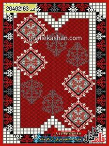 گلیم جاجیم زمینه  کاشان 13