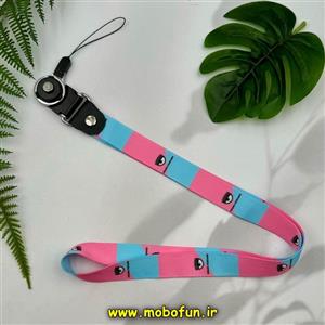 بند آویز گردنی بلند موبایل طرح کیارا آبی صورتی کد 26759