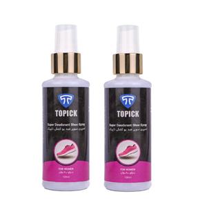 اسپری خوش بو کننده کفش تاپیک مدل نانو آنتی باکتریال بسته 2 عددی