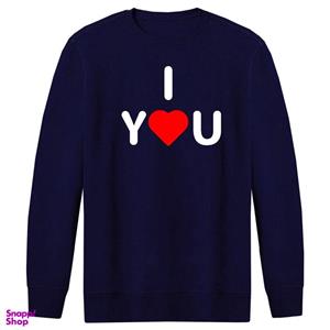 سویشرت مردانه طرح ILOVE کد R66