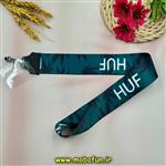 بند آویز گردنی بلند موبایل طرح HUF سبز و مشکی کد 26786