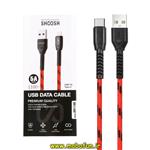 کابل شارژ USB به Type-C شوش SHOOSH فست 5 آمپر مدل SH119C طول 1.1 متر کد 30037