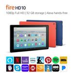 Fire HD 10 Tablet with Alexa Hands-Free, 10.1" 1080p Full HD Display, 32 GB, Marine Blue