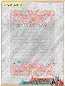 فرش فانتزی و مدرن 700 شانه طرح گل رز کاشان