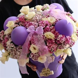 خرید دسته گل برای نوزاد دختر