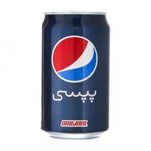 نوشابه قوطی پپسی با طعم کولا 300 سی سی