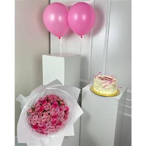 گل و کیک برای جشن ولنتاین به خواهرم 4166