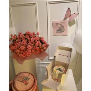 گل و کیک برای جشن ولنتاین به زن 4165