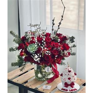 گل و کیک برای عید کریسمس 4080