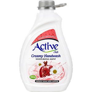 مایع دستشویی کرمی صورتی 2 لیتر اکتیو