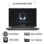 لپ تاپ دل مدلDELL ALIENWARE M18 RYZEN9 7845HX 32GB 2TB SSD 16GB RX 7900M