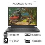 لپ تاپ دل مدلDELL ALIENWARE M16 RYZEN9 7845HX 16GB 1TB SSD 8GB RX7600M XT