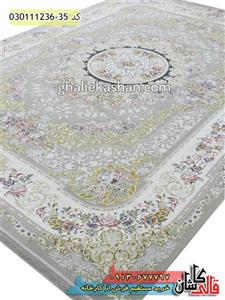 فرش 1200 شانه طرح شانار گلپری کاشان گل برجسته